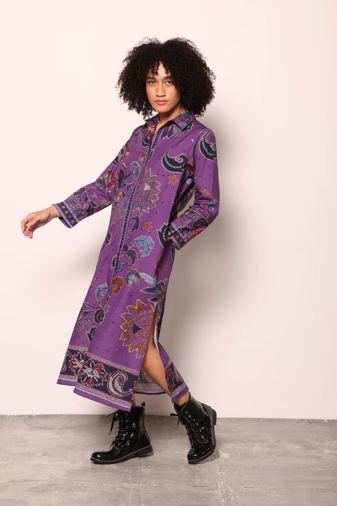 PURPLE SPARKLE ELIZA DRESS