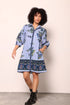 PERIWINKLE MOSAIC AVA DRESS
