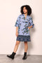 PERIWINKLE MOSAIC FREYA DRESS