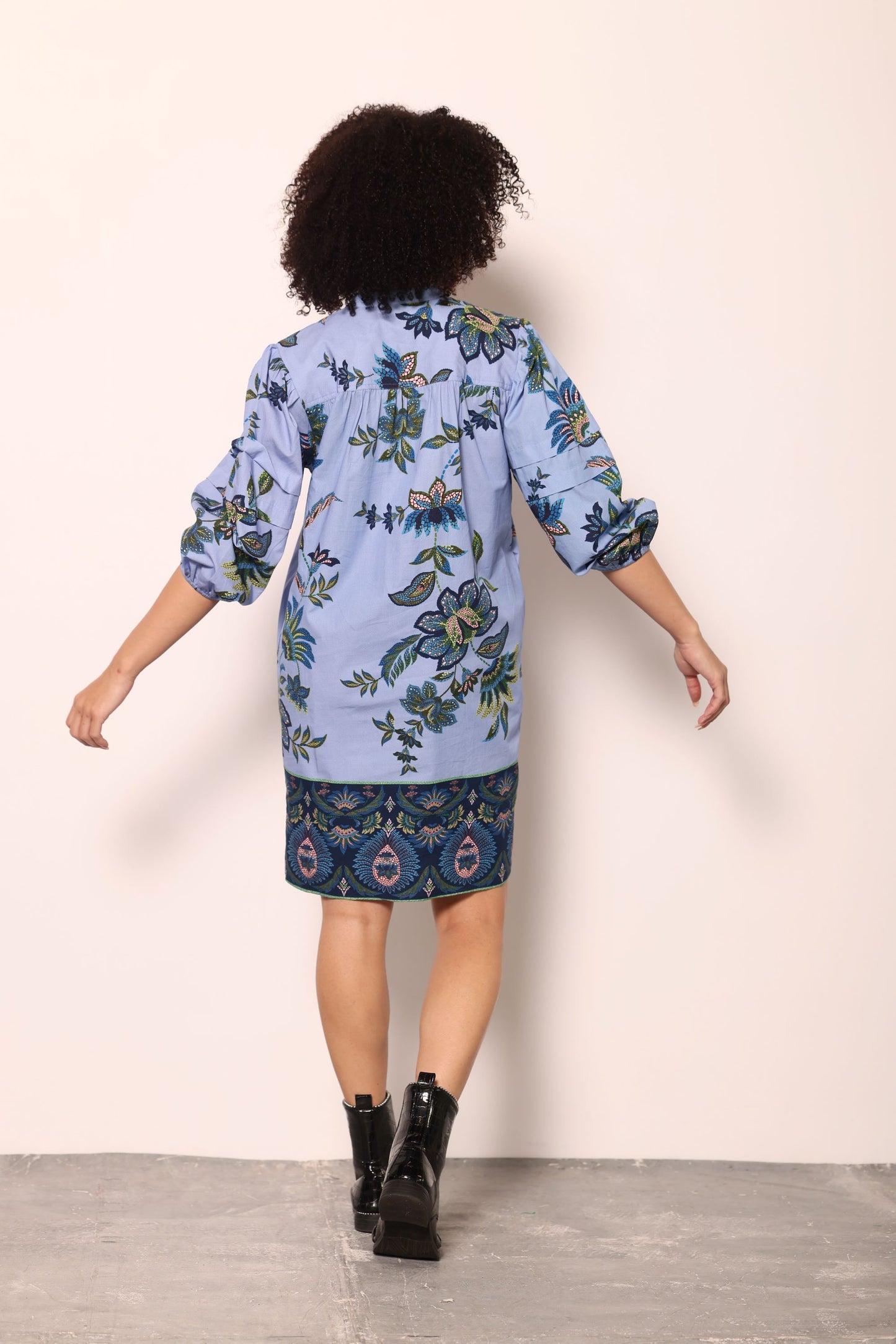 PERIWINKLE MOSAIC FREYA DRESS