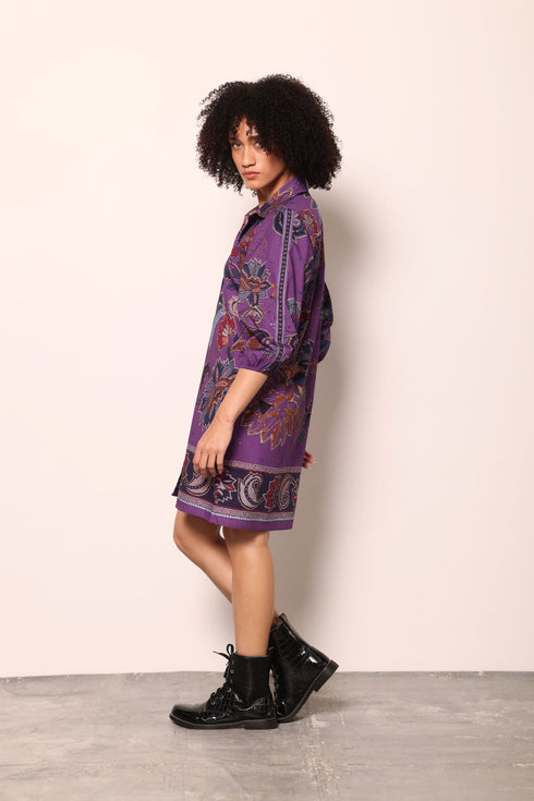 PURPLE SPARKLE AVA DRESS