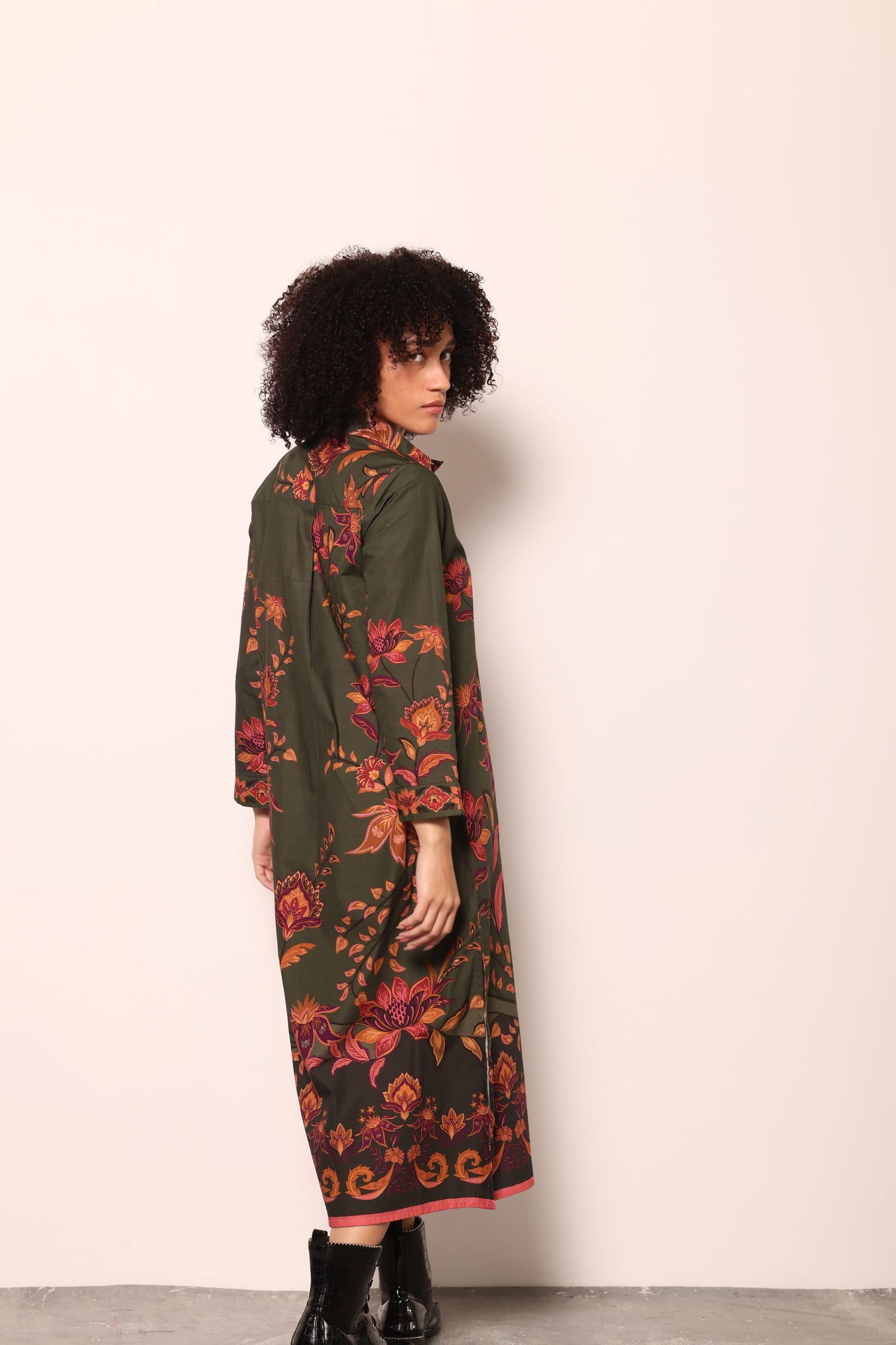 OLIVE TRAILS ELIZA DRESS