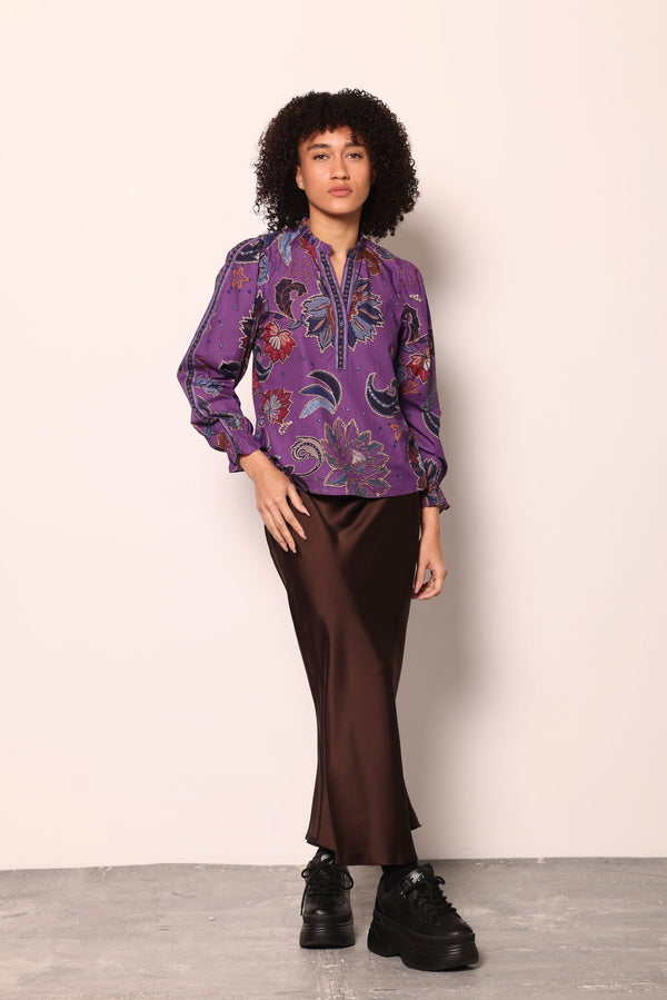 PURPLE SPARKLE ASHLEY TOP