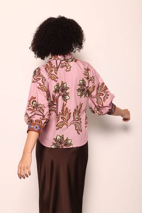 FLORAL MOTIFS ELSA TOP