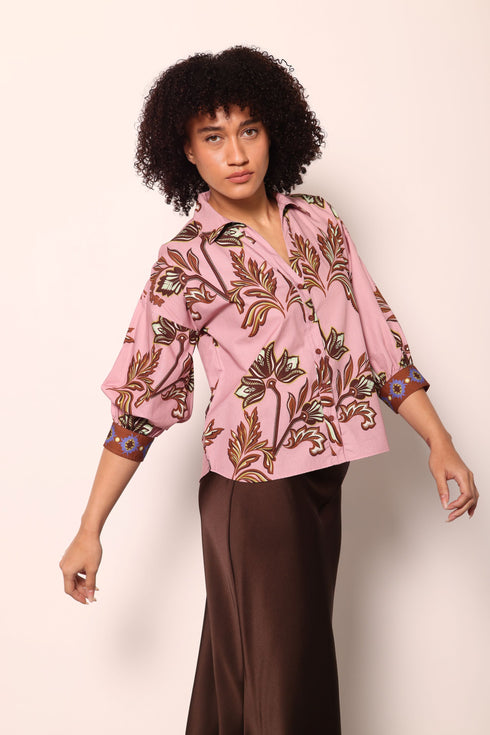 FLORAL MOTIFS ELSA TOP