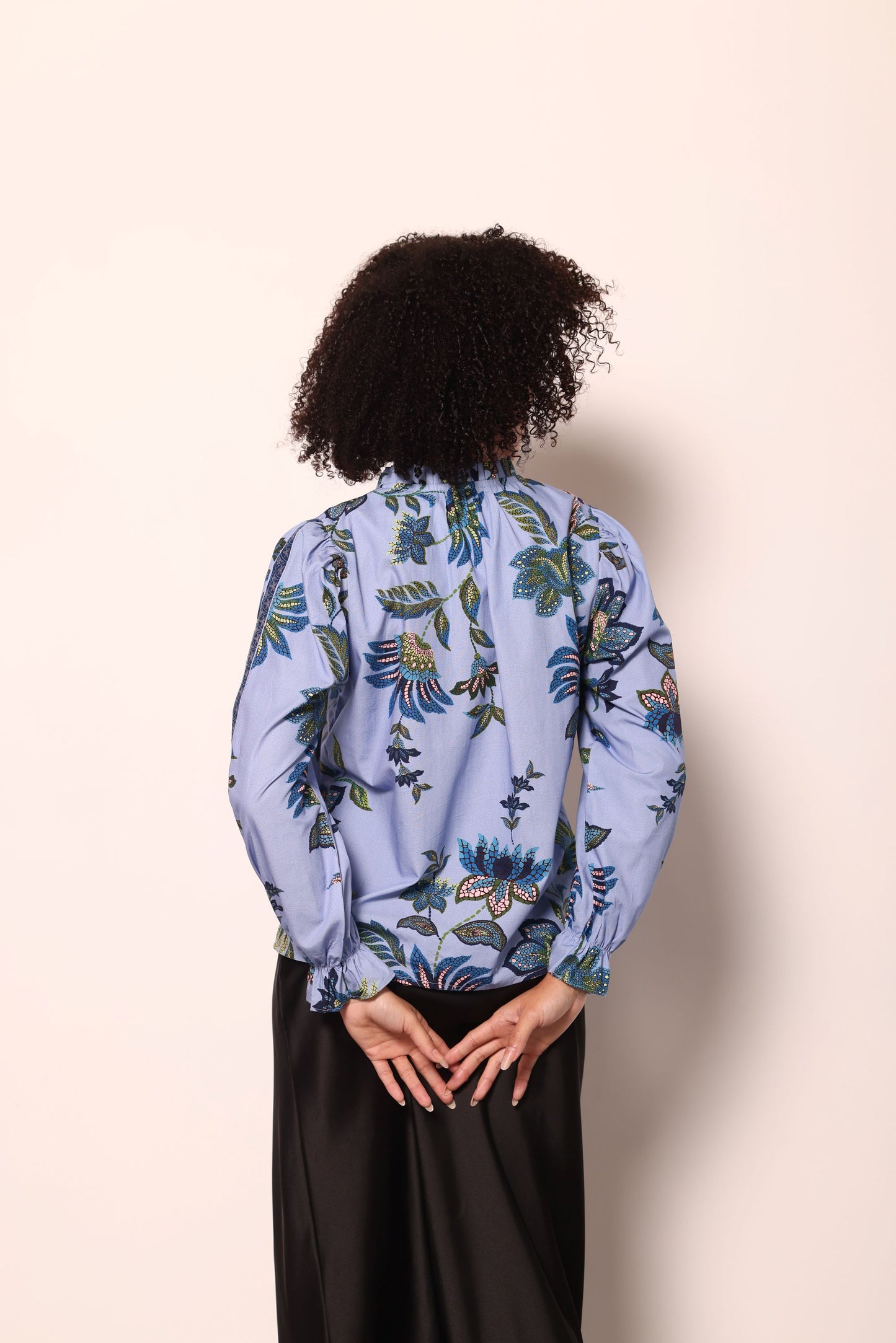 PERIWINKLE MOSAIC ASHLEY TOP