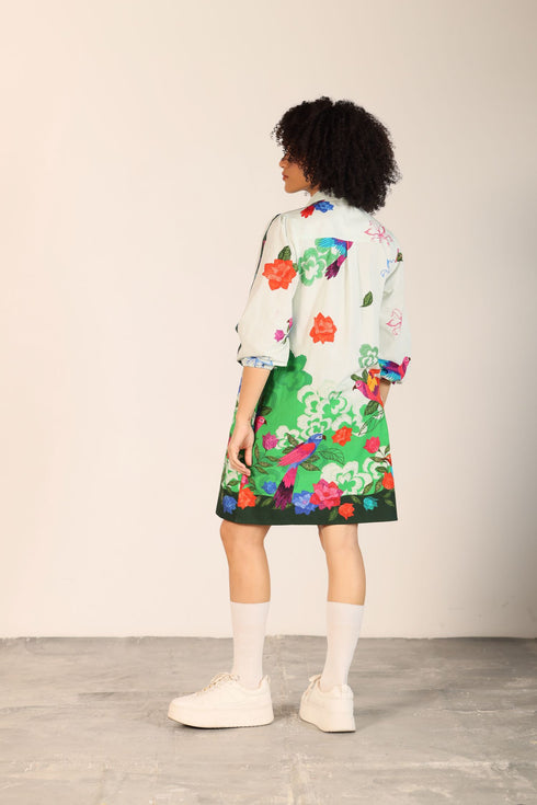 FOREST FLUTTER AVA DRESS