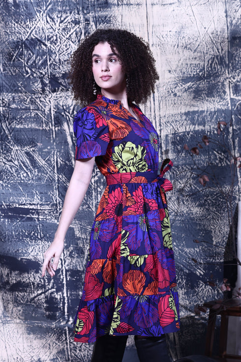 MIDNIGHT GARDEN YARA DRESS