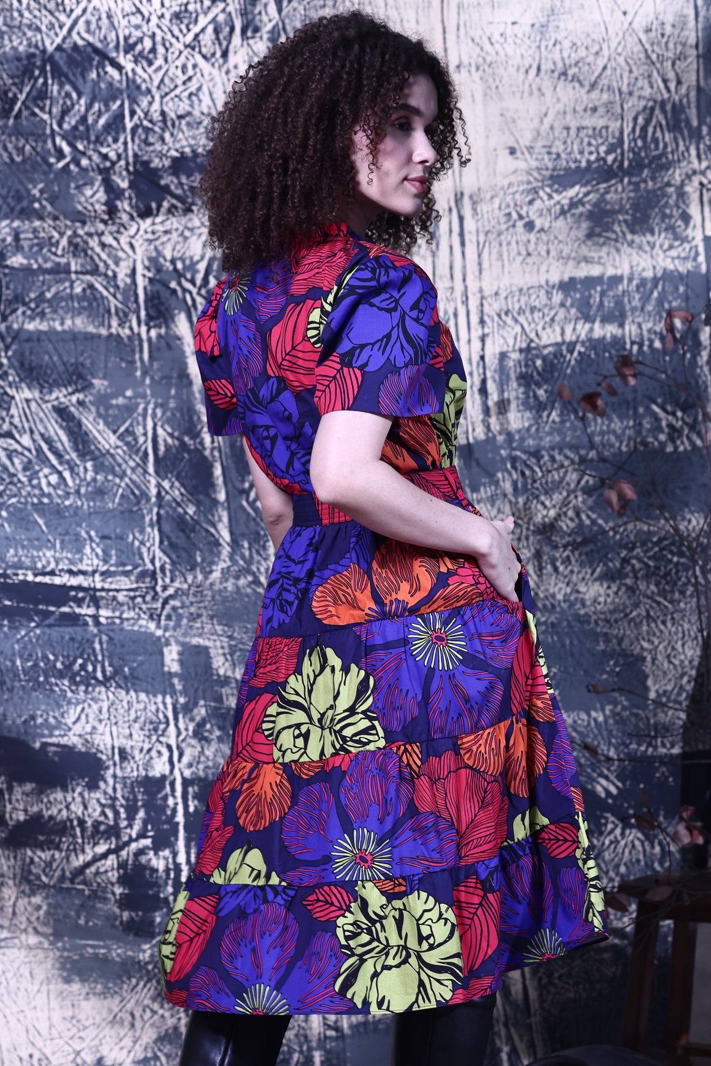 MIDNIGHT GARDEN YARA DRESS