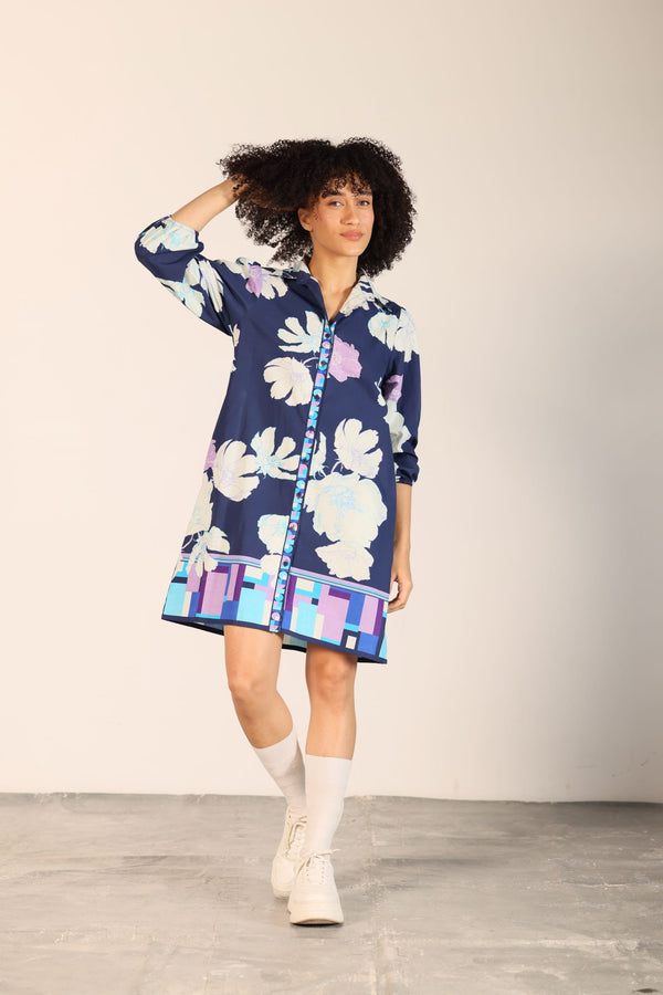 INK FLORALS AVA DRESS