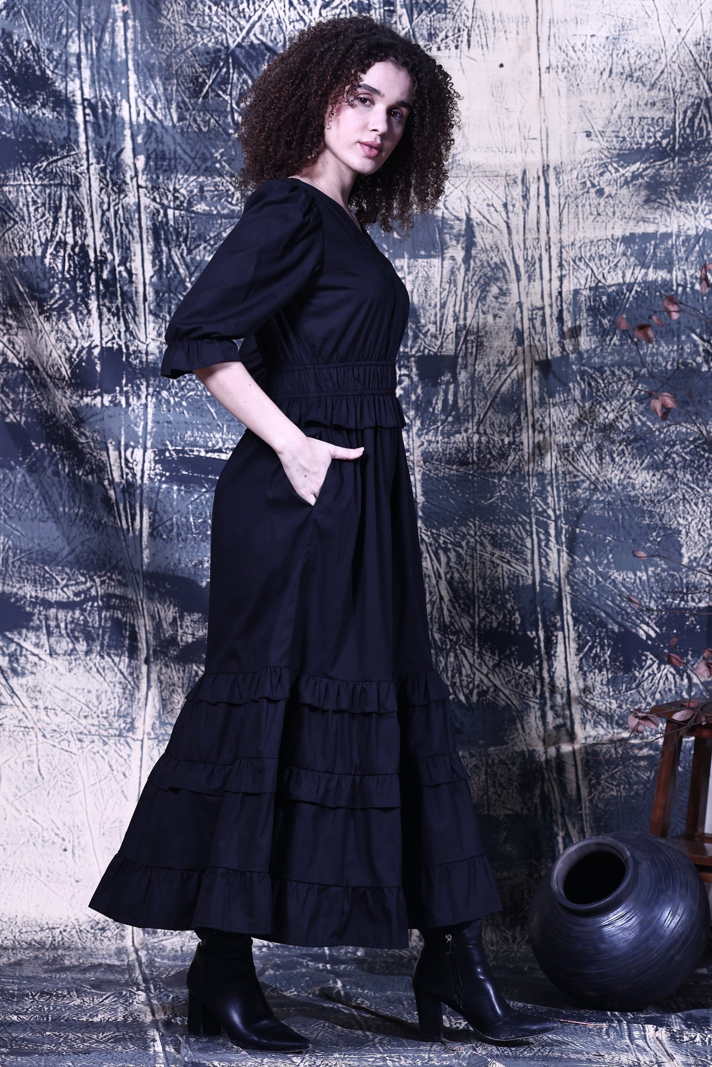 BLACK KARINA DRESS