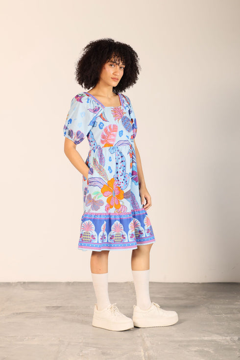 AZURE SAFARI ARIA DRESS