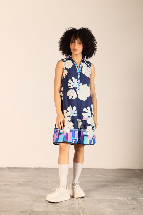 INK FLORALS LUNA DRESS