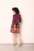WINE FLORA FREYA DRESS