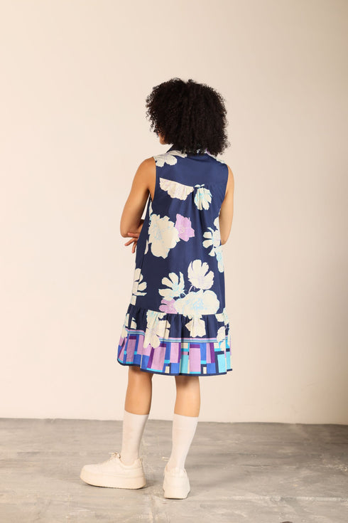 INK FLORALS LUNA DRESS