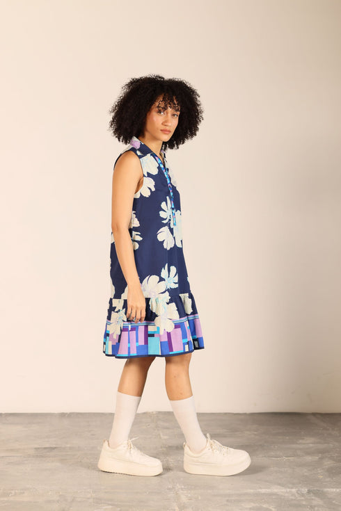 INK FLORALS LUNA DRESS
