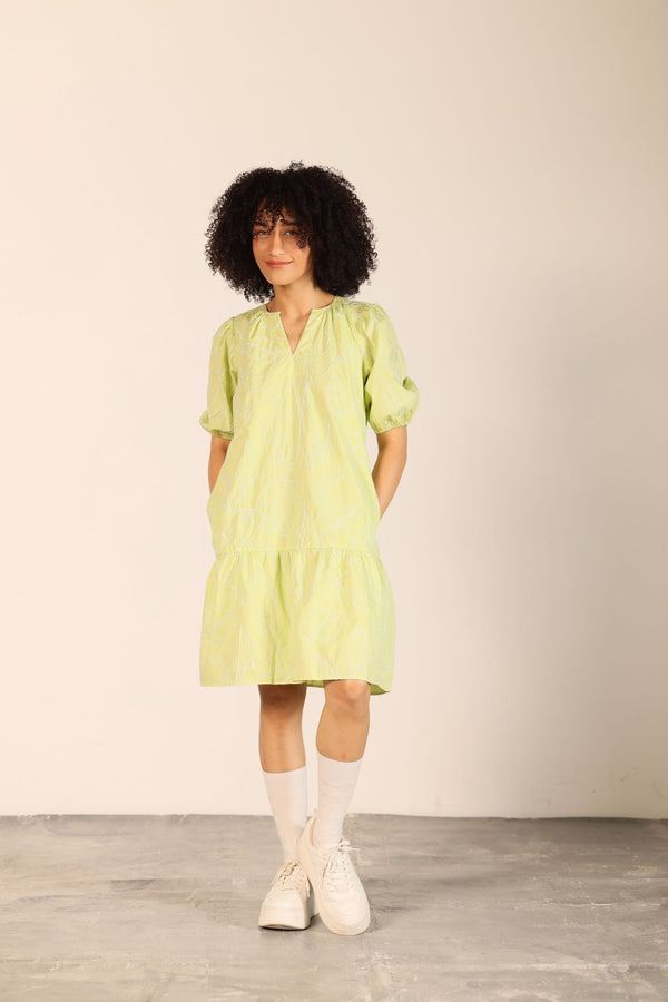 LIME TRIXIE DRESS