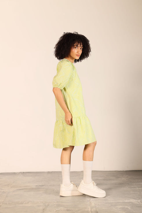 LIME TRIXIE DRESS