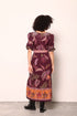 WINE FLORA MOLLY DRESS
