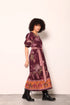 WINE FLORA MOLLY DRESS