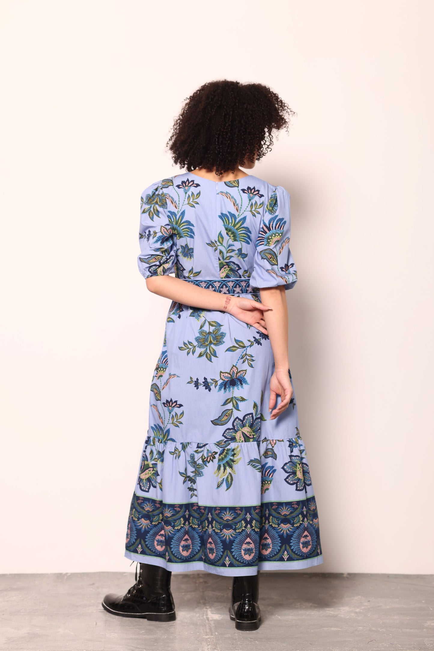 PERIWINKLE MOSAIC MOLLY DRESS