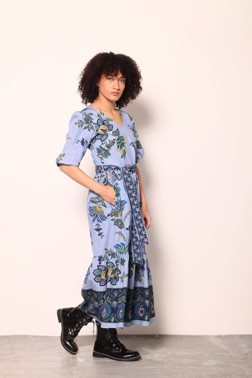 PERIWINKLE MOSAIC MOLLY DRESS