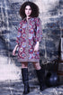 BROWN FLORALS AVA DRESS