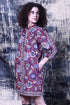 BROWN FLORALS AVA DRESS