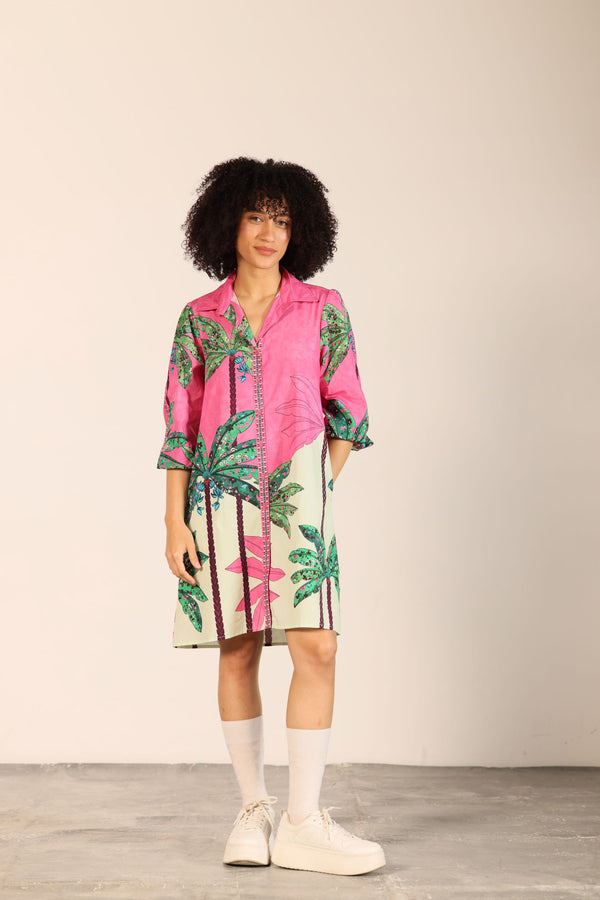 PINK TROPICS AVA DRESS