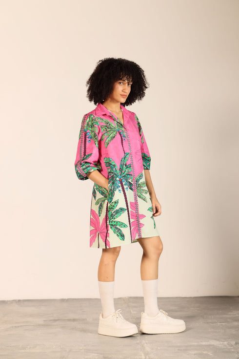 PINK TROPICS AVA DRESS