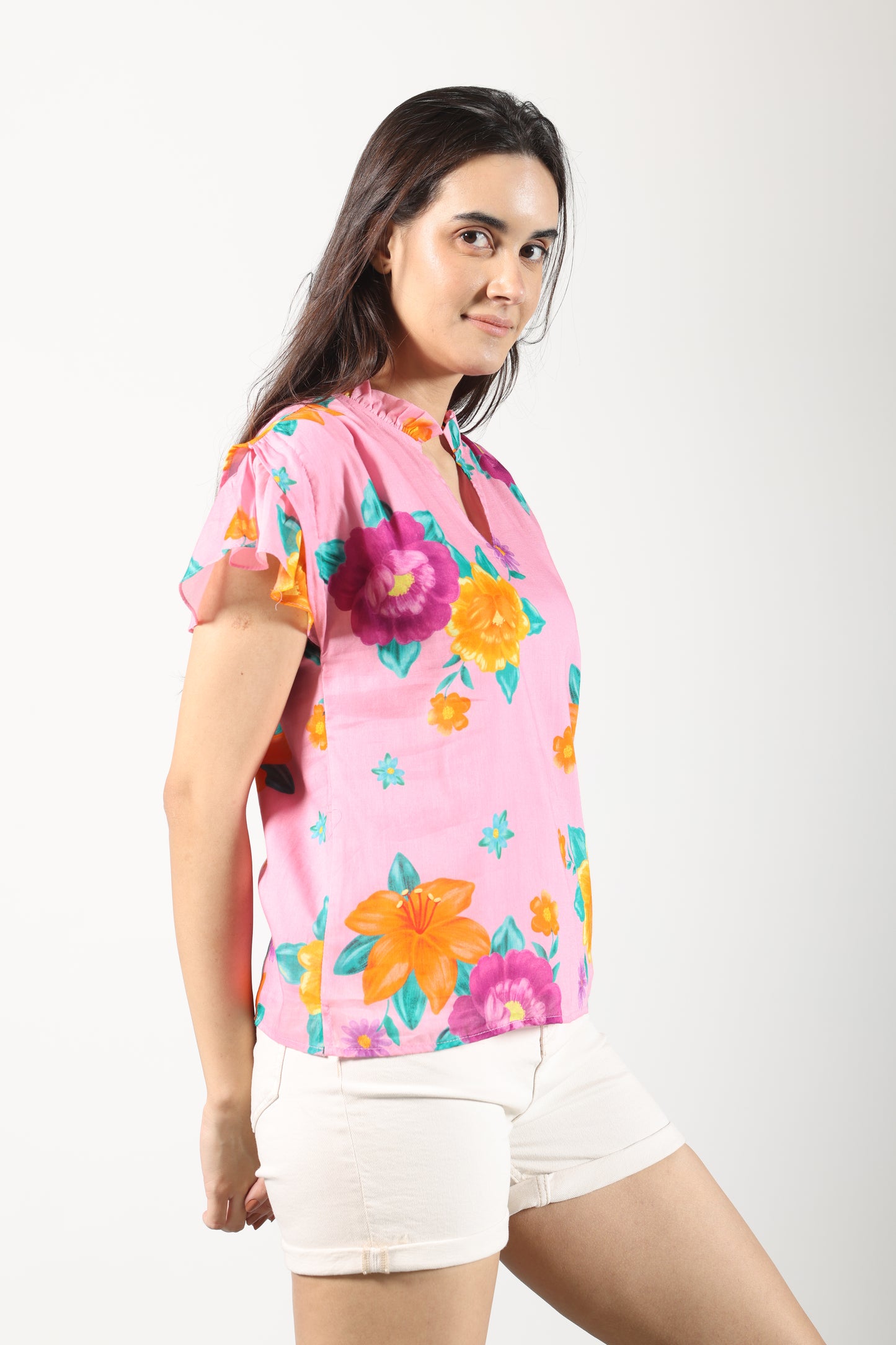 LILAC BLOOM IRIS TOP