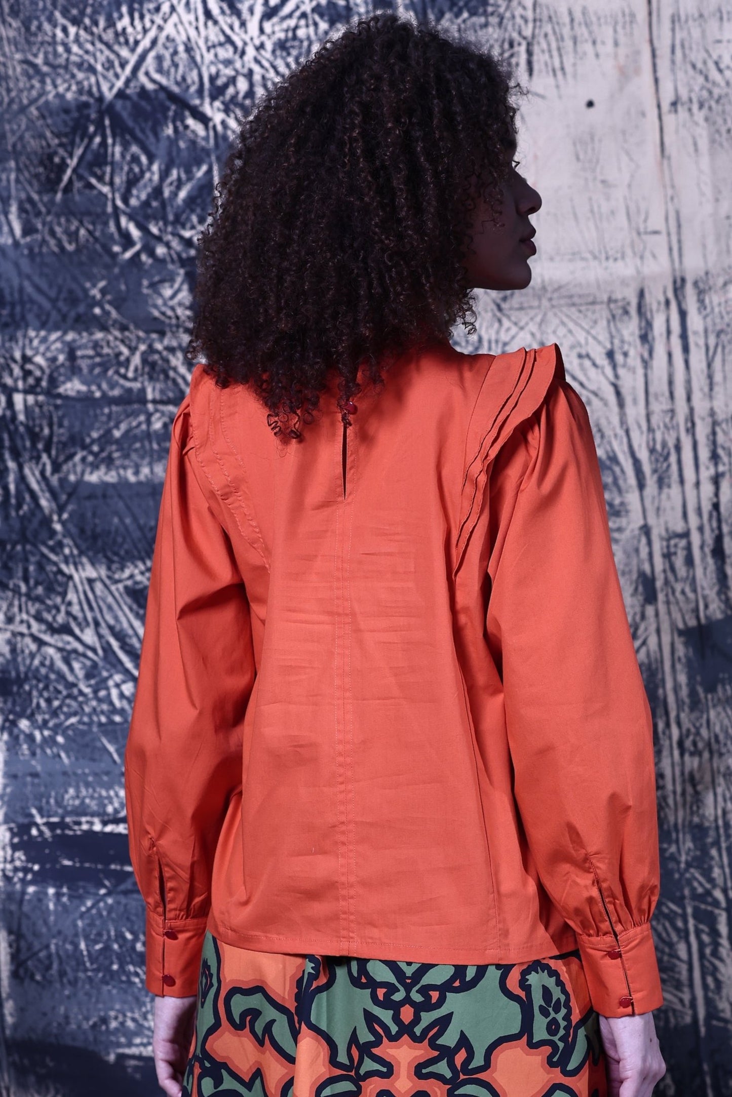 BURNT ORANGE SHYLA TOP