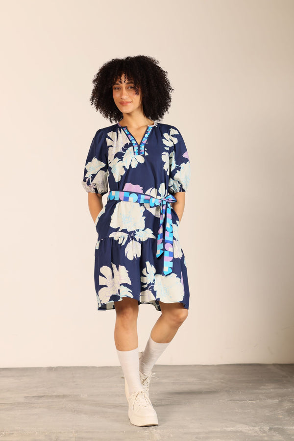 INK FLORALS GWEN DRESS