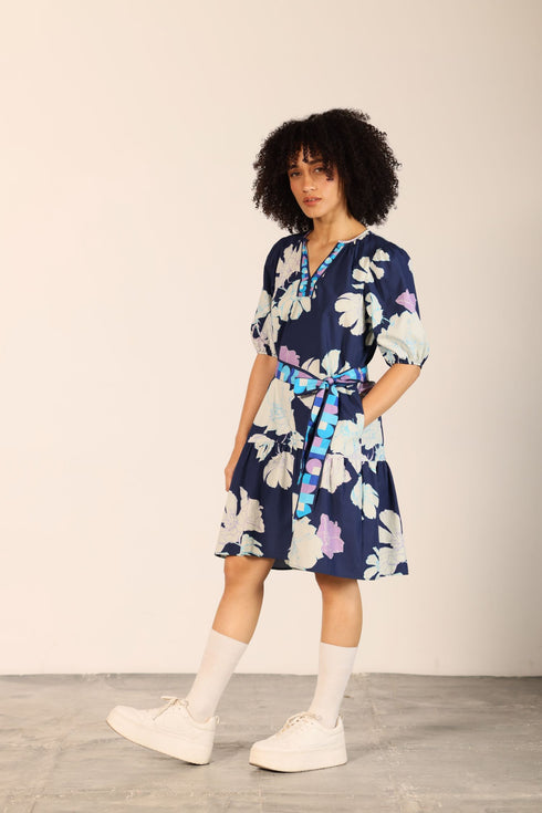 INK FLORALS GWEN DRESS