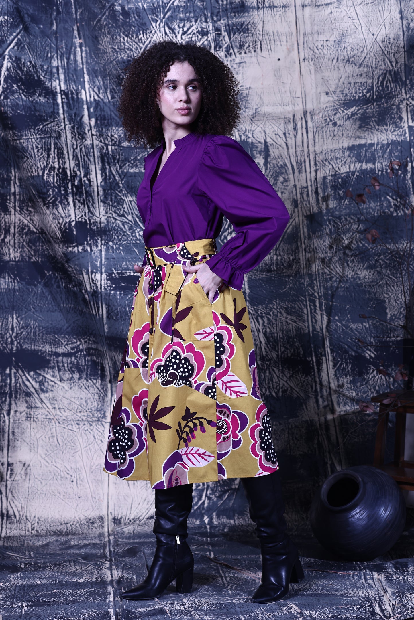 GOLDEN BLOOM KIRA SKIRT