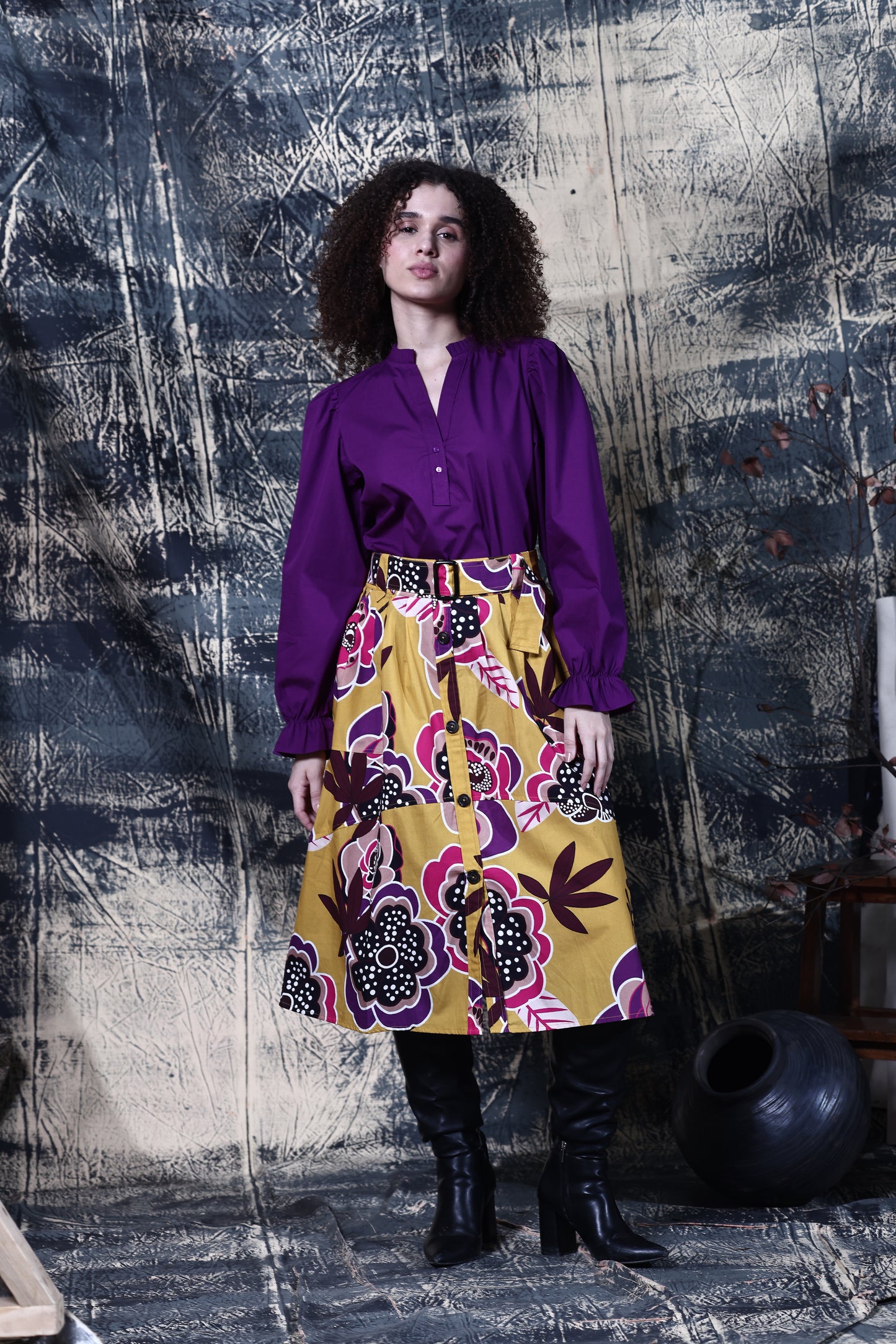 GOLDEN BLOOM KIRA SKIRT