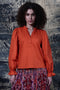 BURNT ORANGE RORY TOP