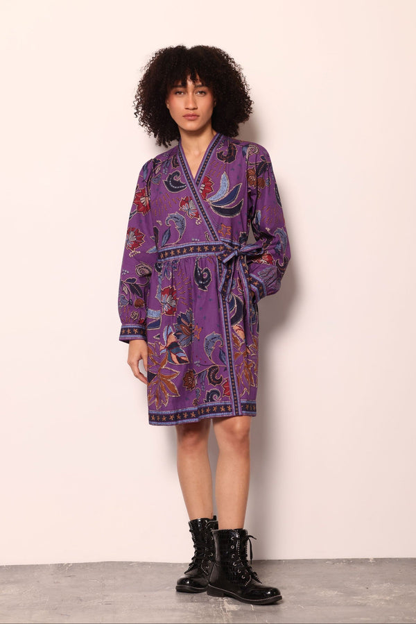 PURPLE SPARKLE CARA DRESS