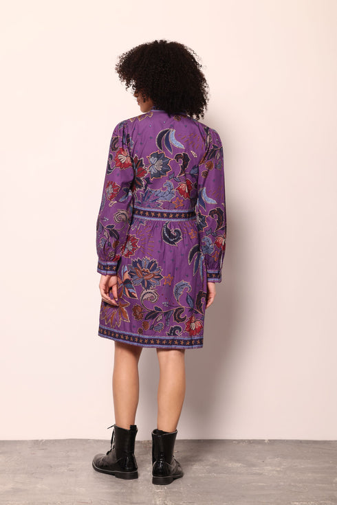 PURPLE SPARKLE CARA DRESS