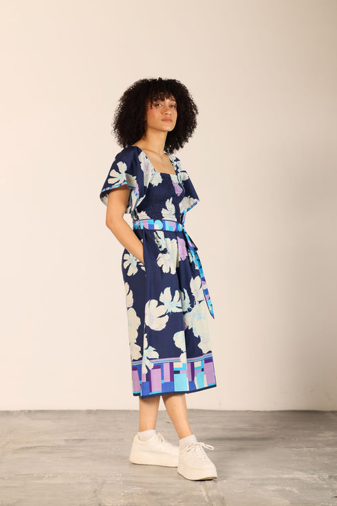 INK FLORALS VIVA DRESS
