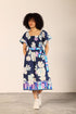 INK FLORALS VIVA DRESS