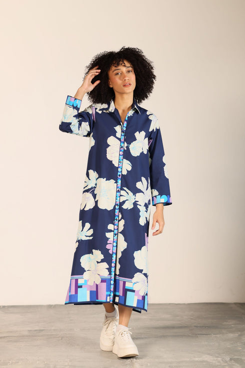 INK FLORALS ELIZA DRESS