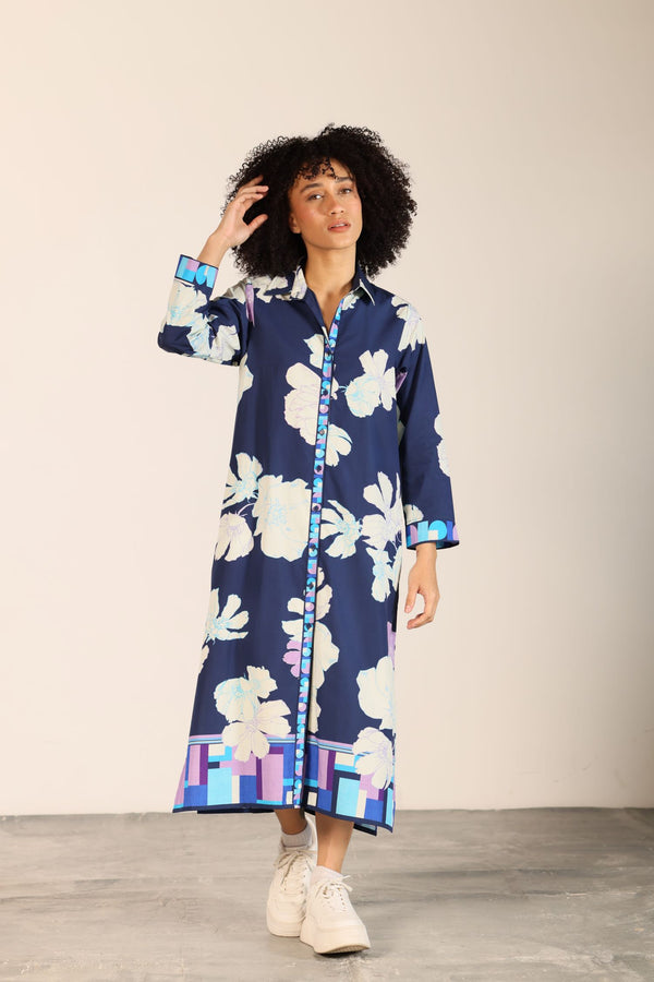 INK FLORALS ELIZA DRESS
