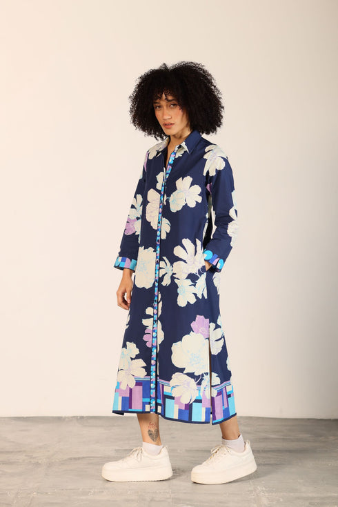 INK FLORALS ELIZA DRESS