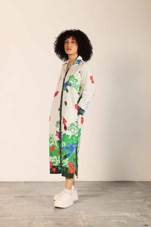 FOREST FLUTTER ELIZA DRESS