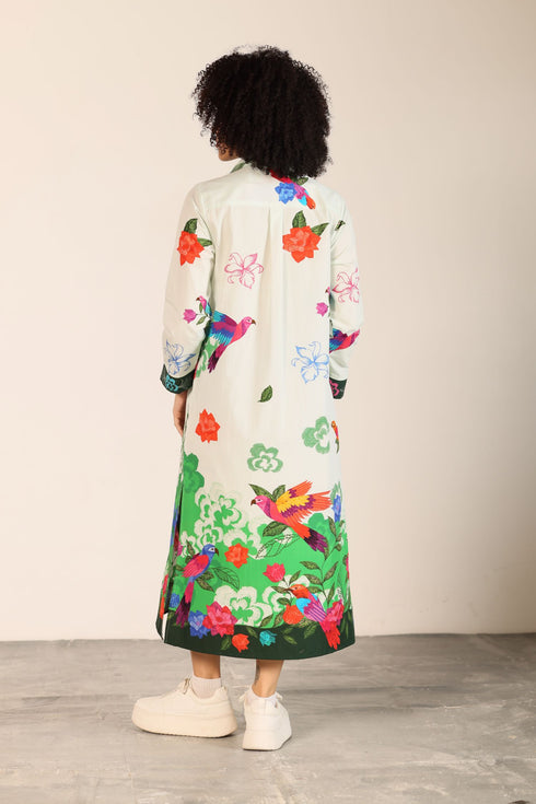 FOREST FLUTTER ELIZA DRESS