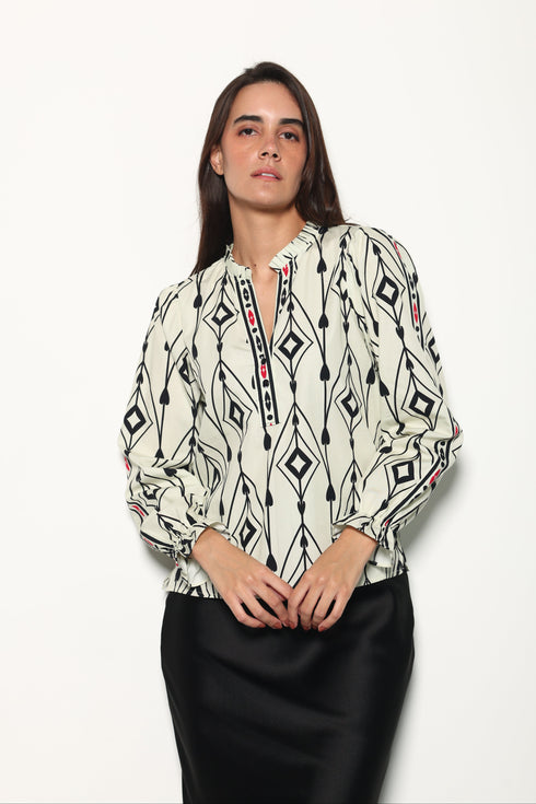 ARROW MOTIFS ASHLEY TOP