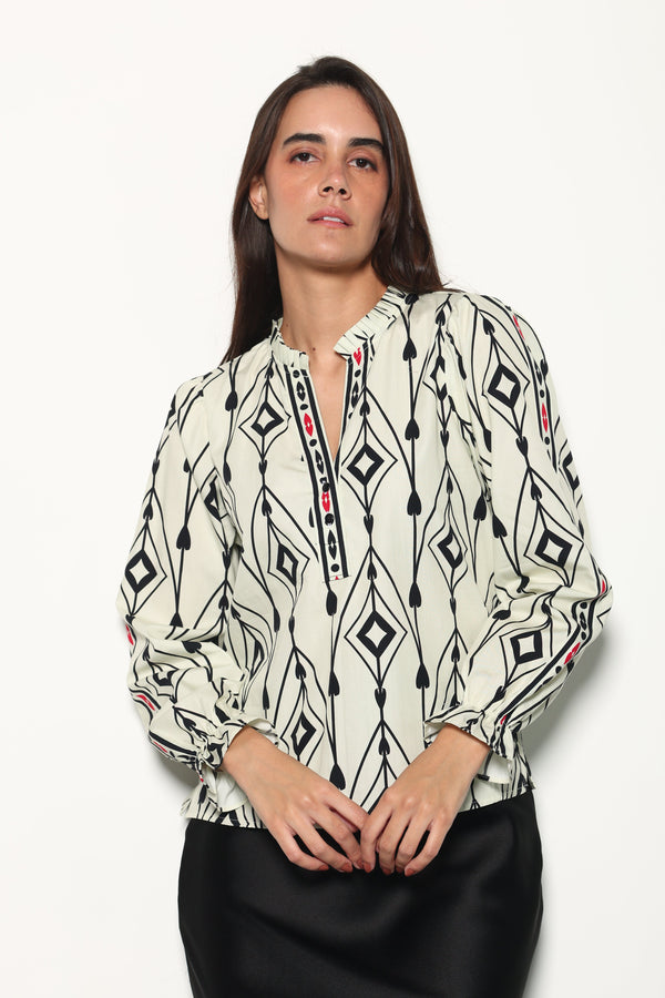 ARROW MOTIFS ASHLEY TOP