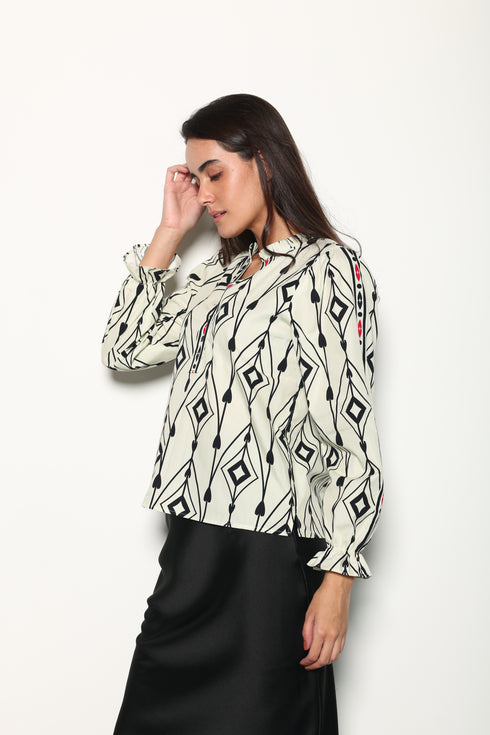 ARROW MOTIFS ASHLEY TOP