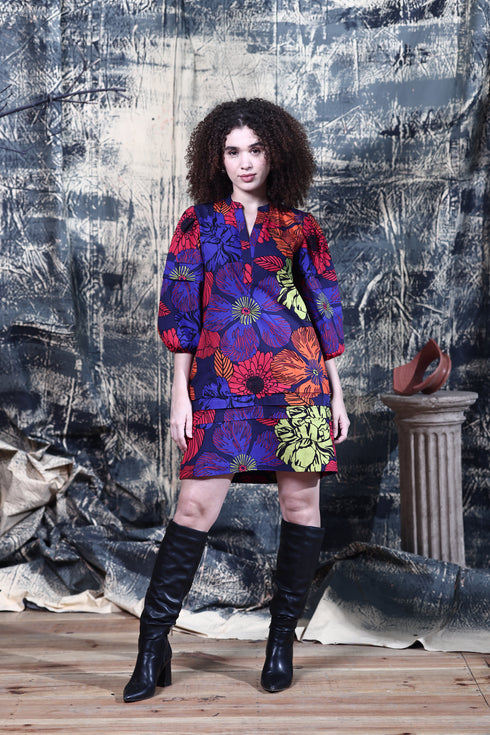 MIDNIGHT GARDEN FREYA DRESS